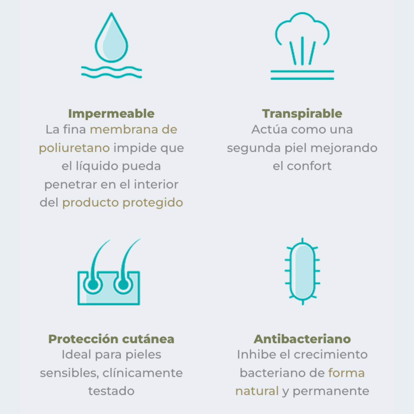 Protector Almohada B-Sensible Natur Zinc