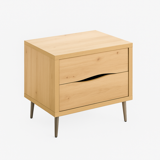 Mesita de noche Suiz 2 Cajones